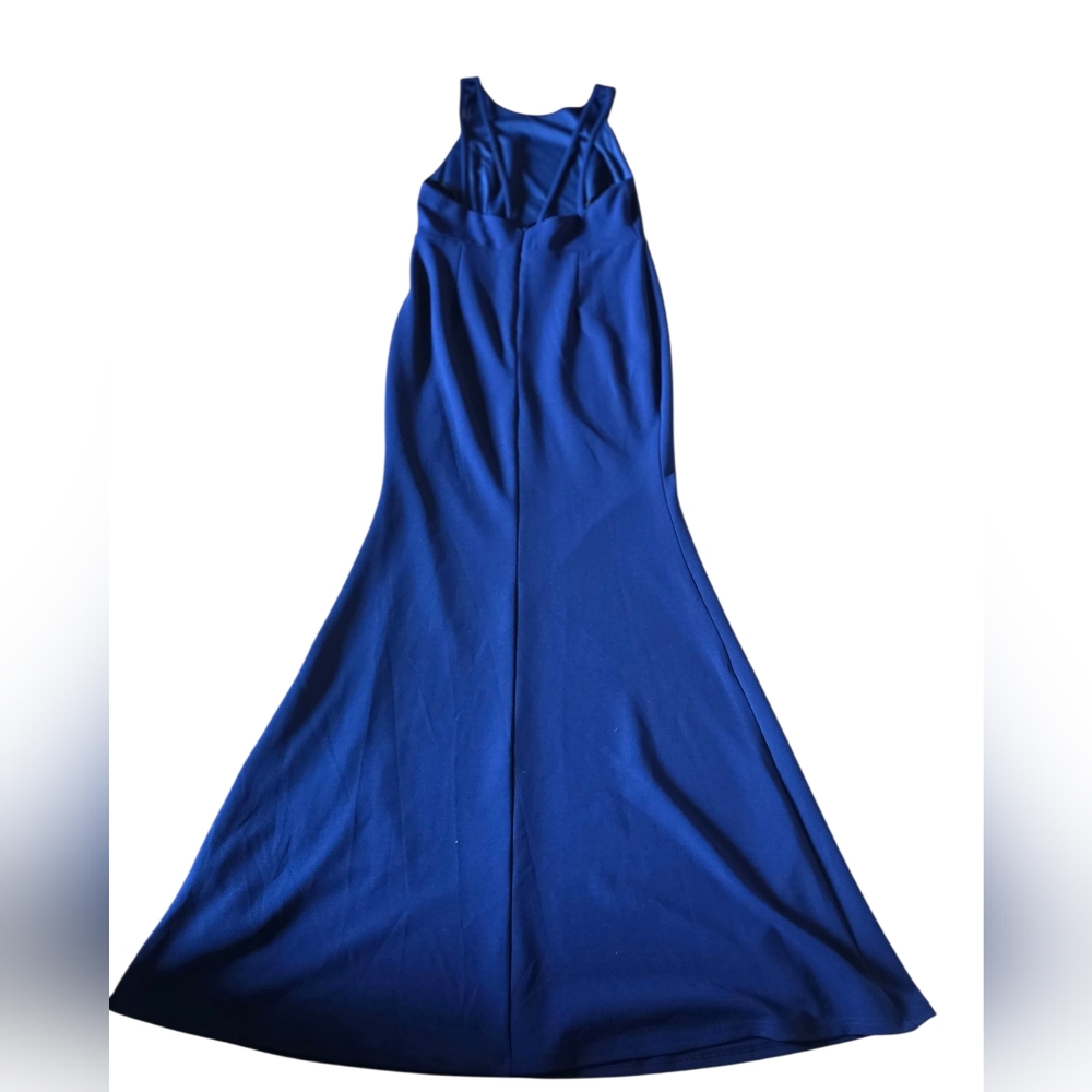 Lulus Royal Blue Maxi Strappy Mermaid Dress Size L - Picture 4 of 7